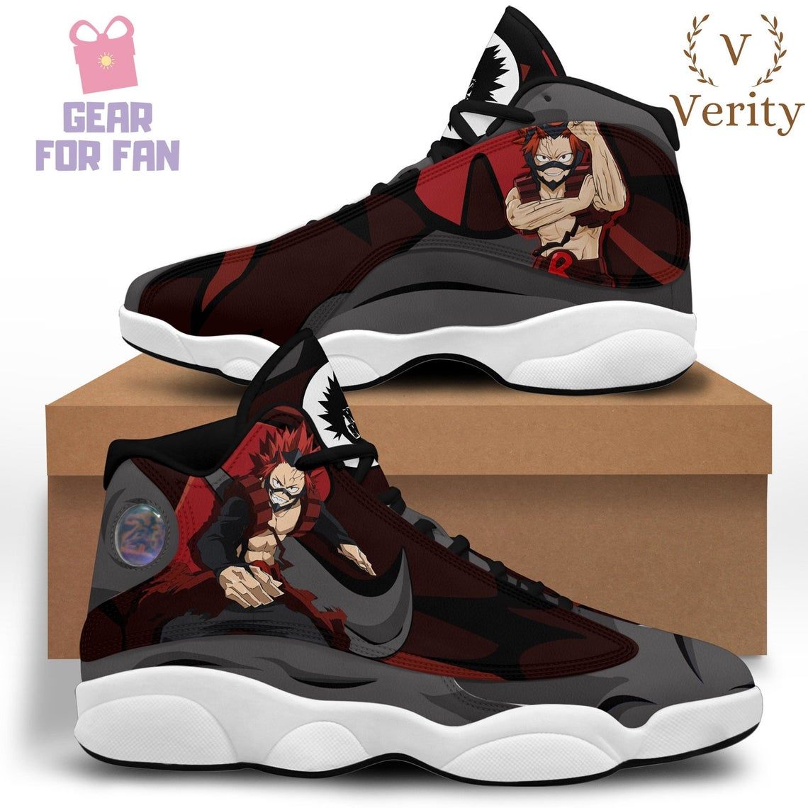 buy eijiro kirishima red riot aj13 film sneakers sport shoes running shoes top giftsalsud