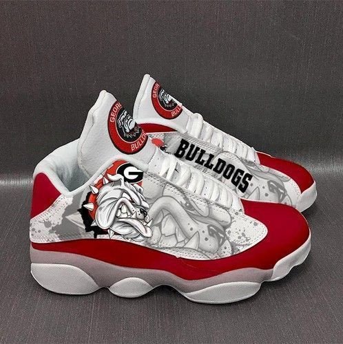 buy georgia bulldogs custom tennis aj13 for fan shoes sport sneakersegwot