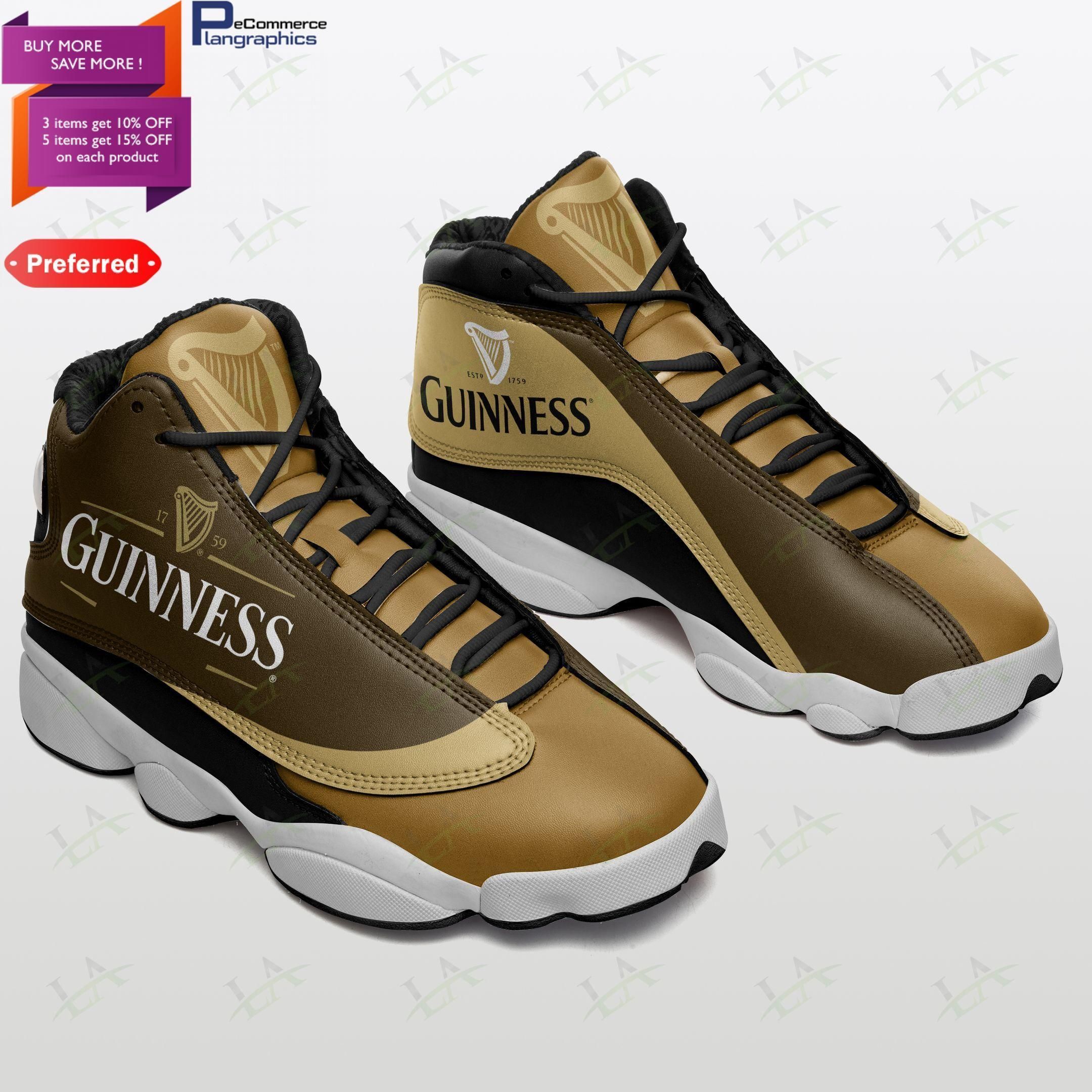 buy guinness air jd13 shoes sneakers aj13 sneaker air jd13 sneakers personalized shoes designgvjif