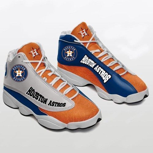 buy houston astros team custom tennis shoes custom aj13 sneaker gift for fanv5ydf