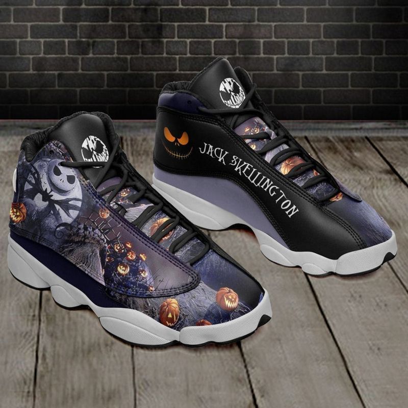 buy jack skellington air jd13 shoes h10 aj13 sneaker air jd13 sneakers personalized shoes design v710kmxdi