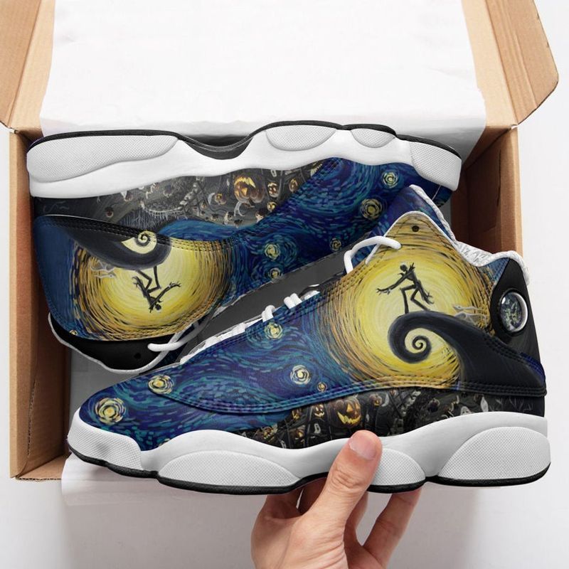 buy jack skellington the nightmare starry night air jd13 ch aj13 sneaker air jd13 sneakers personalized shoes designbgnwc