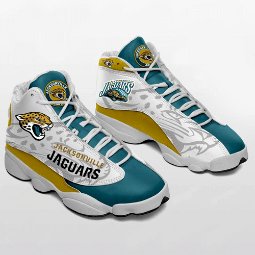 buy jacksonville jaguar custom aj13 sneaker custom sport runing shoesynvva