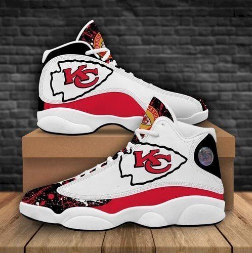 buy kansas city chiefs custom aj13 sneaker custom sports shoesrclwz