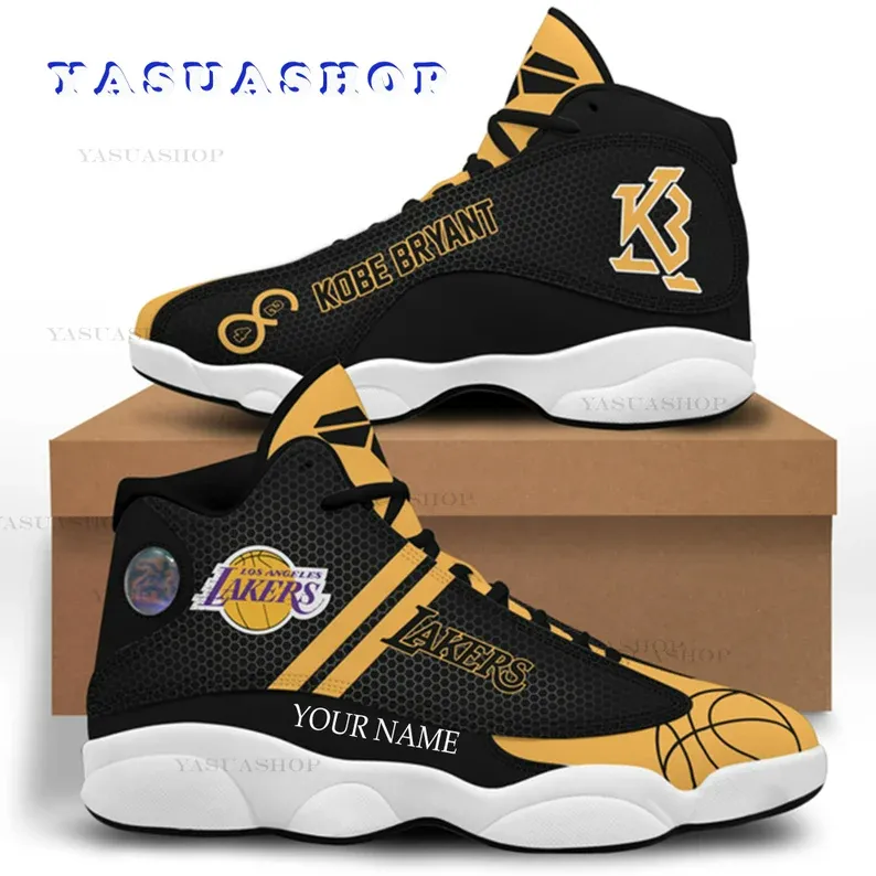 buy kobe bryant los angeles lakers nba air jd13 shoes personalized shoes lakers vegan leather shoes custom shoes athletic run casual shoessd59s