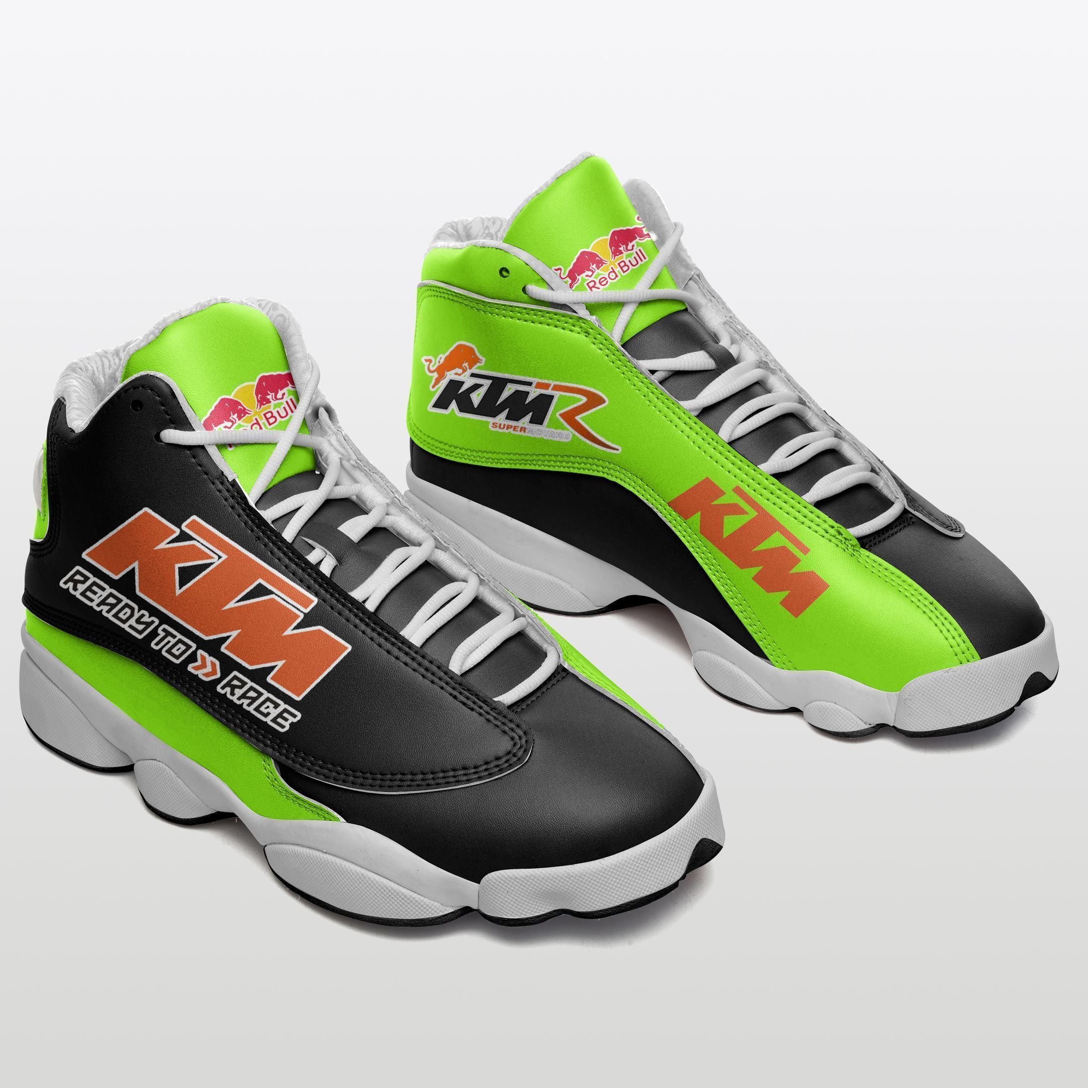 buy ktm racing nctnh air jd13 shoes ver1 bright green sneakers aj13 sneaker air jd13 sneakers personalized shoes designgtf49