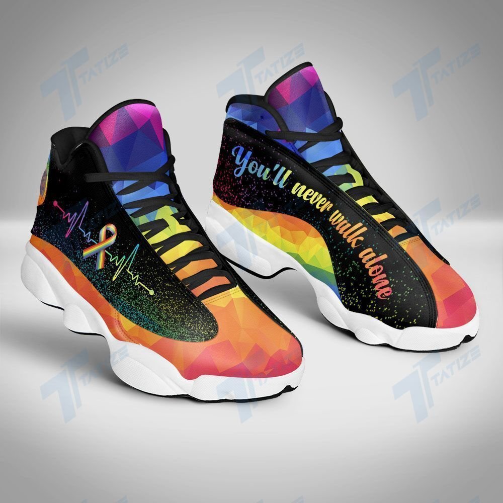 buy lgbt youll never walk alone aj13 sneakers shoes sport7lney