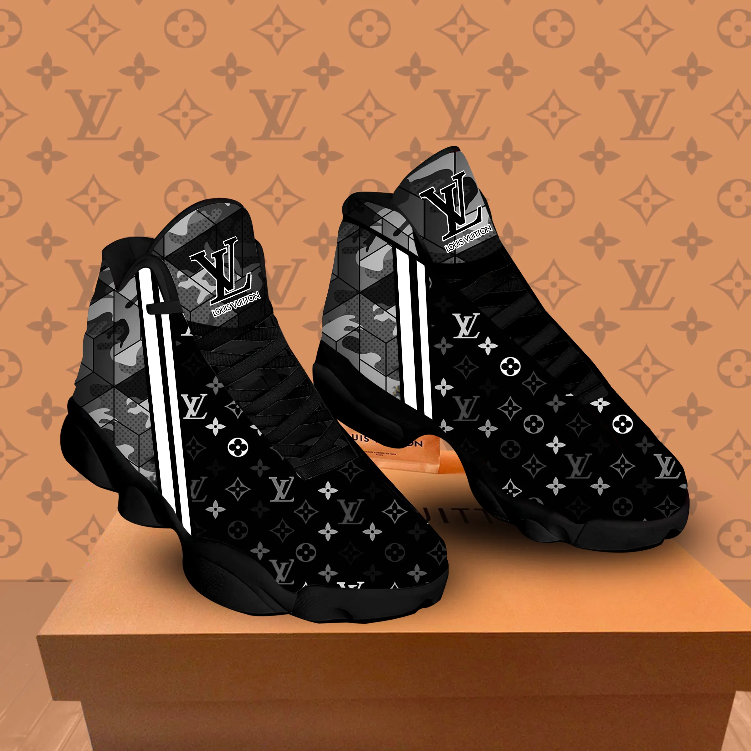 buy louis vuitton aj13 sneakers shoes black best shoes louis vuitton gifts for men women ljd1365yuz