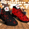 buy louis vuitton luxury aj13 sneaker form air jd13 sneaker best shoes louis vuitton black red sneaker gift for louis vuitton fans ljd13rs4jx