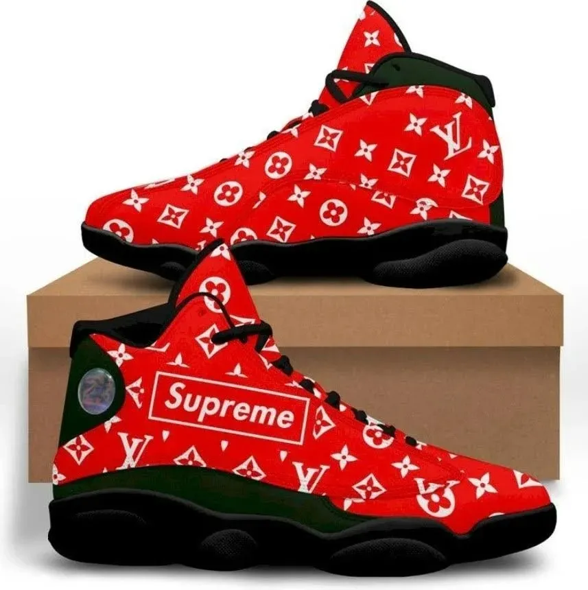 buy louis vuitton supreme black red aj13 sneakers shoes best shoes louis vuitton for men women ljd13qsbiw