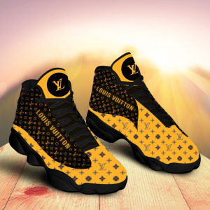 buy louis vuitton yellow brown aj13 sneakers shoes hot lv gifts for men women htamelz