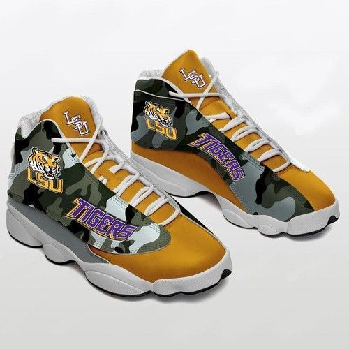 buy lsu tigers football custom aj13 sneaker customizable shoes gift for fanwrt2z