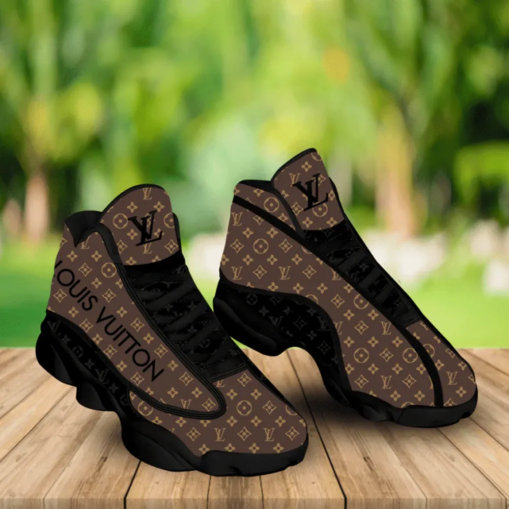 buy lv aj13 sneaker form air jd13 sneaker hot louis vuitton brown sneaker gift for lv fans htyvmjo