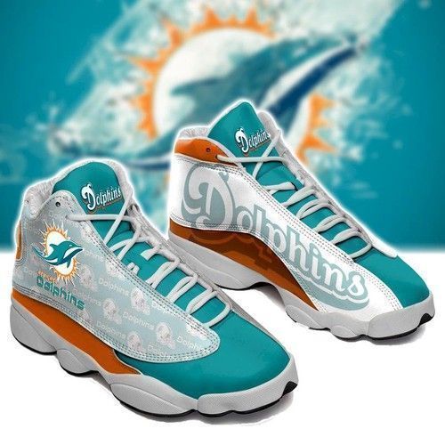 buy miami dolphins personalized tennis aj13 for fan shoes sport sneakerslmrfn