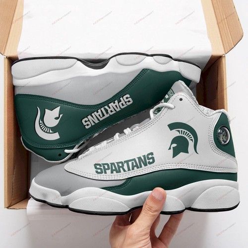 buy michigan state aj13 sneakers sport shoes air jd13 sneakers personalized shoes designpiso3