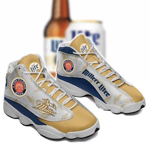 buy miller lite personalized tennis aj13 for fan shoes sport sneakers5bipq