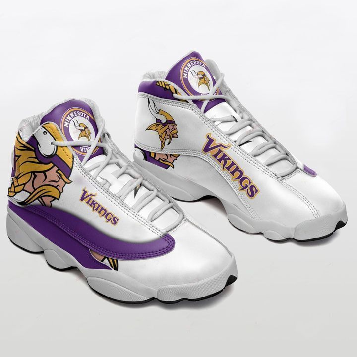 buy minnesota vikings aj13 shoes sport sneakers air jd13 sneakers personalized shoes designlmppd