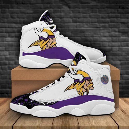 buy minnesota vikings custom aj13 sneaker custom sports shoes des 15elrbn