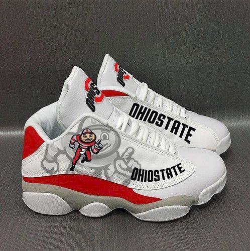 buy ohio state buckeyes custom tennis shoes custom aj13 sneaker gift for fanjxssb