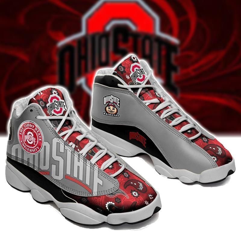 buy ohio state buckeyes football team air jd13 shoes custom air jd13 sneakers sneakers aj13 sneaker air jd13 sneakers personalized shoes design26wlg