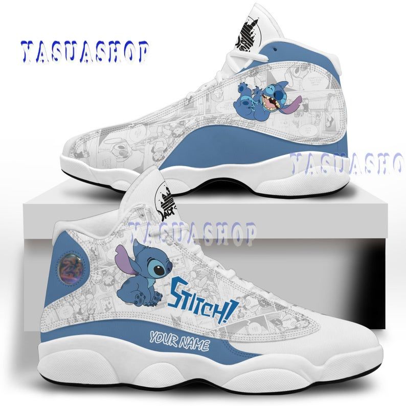 buy personalized custom name stitch aj13 film sneakers sport shoes running shoes top giftsim7fk