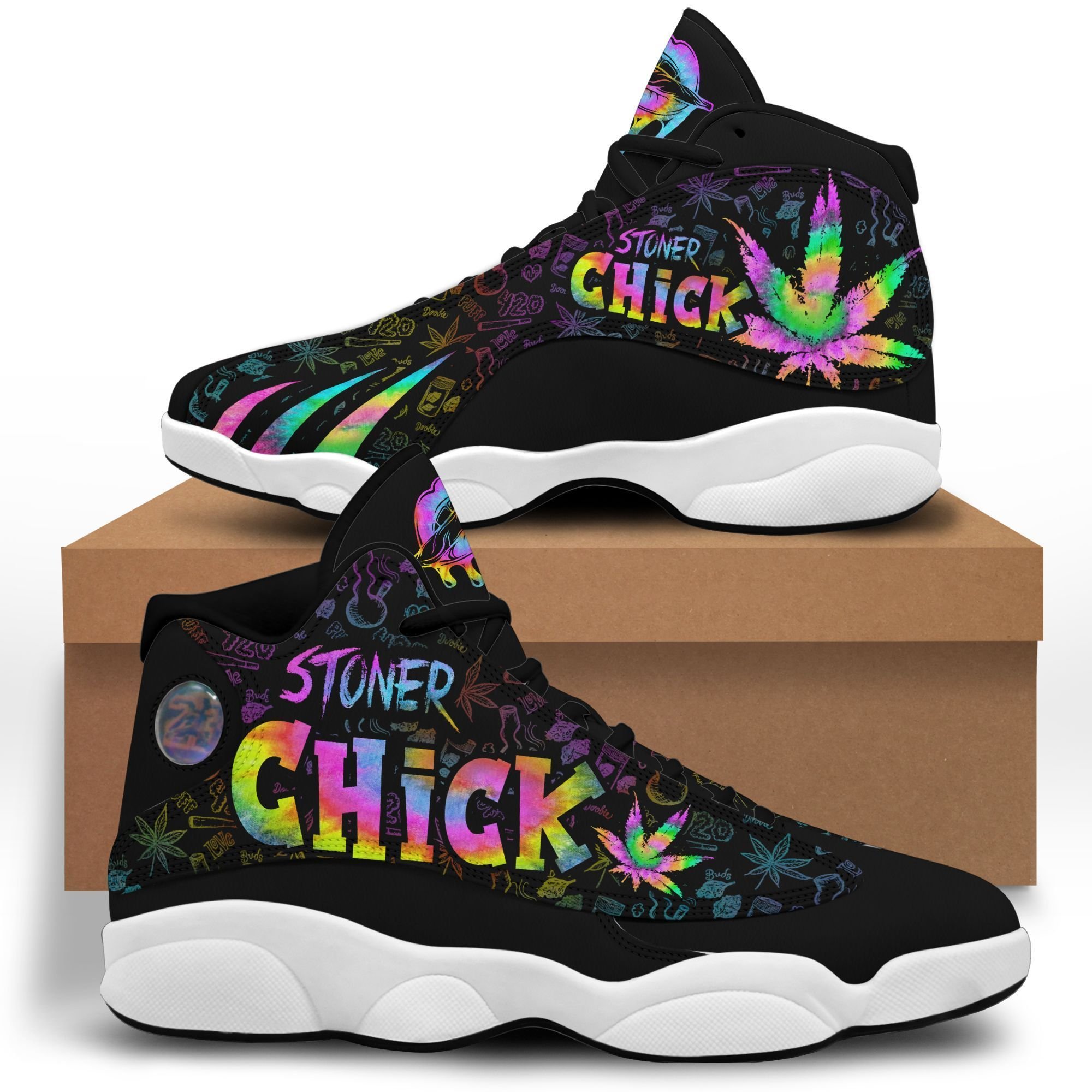 buy personalized shoe 420 weed aj13 25 aj13 sneaker air jd13 sneakers personalized shoes designjh9wh