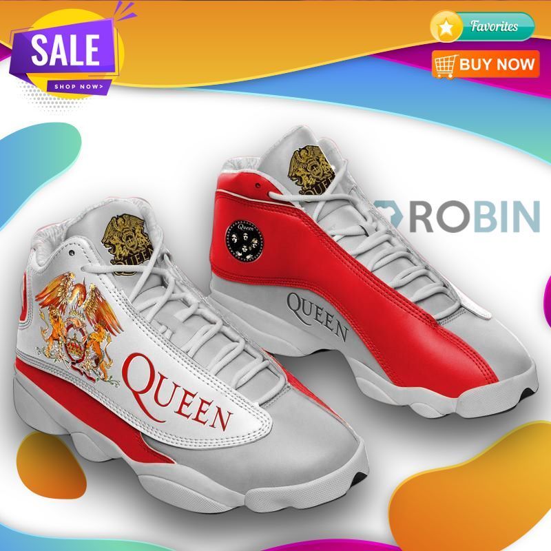 buy queen aj13 shoes music band team sneakershmoes