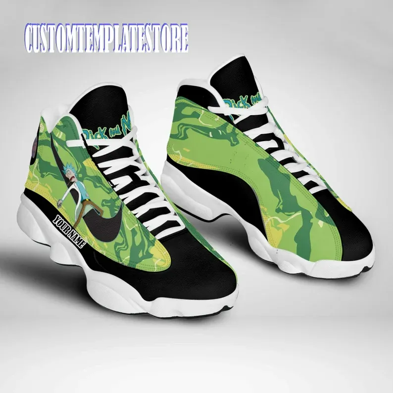 buy rick and morty personalized aj13 sneaker shoesfruva