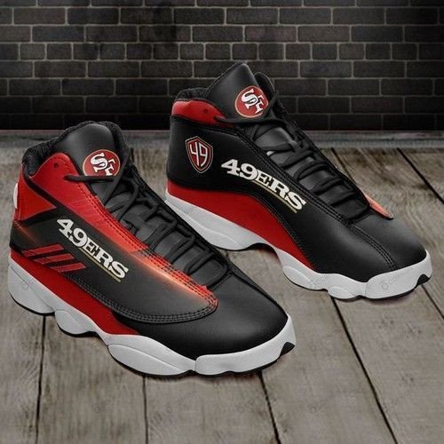 buy san francisco 49ers aj13 sneakers personalized shoes design v3777cbwhy