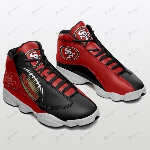 buy san francisco 49ers custom aj13 sneaker air jd13 custom shoes des 51yw6gu