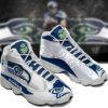 buy seatle seahawks custom aj13 sneaker custom sports shoes jordanswhis