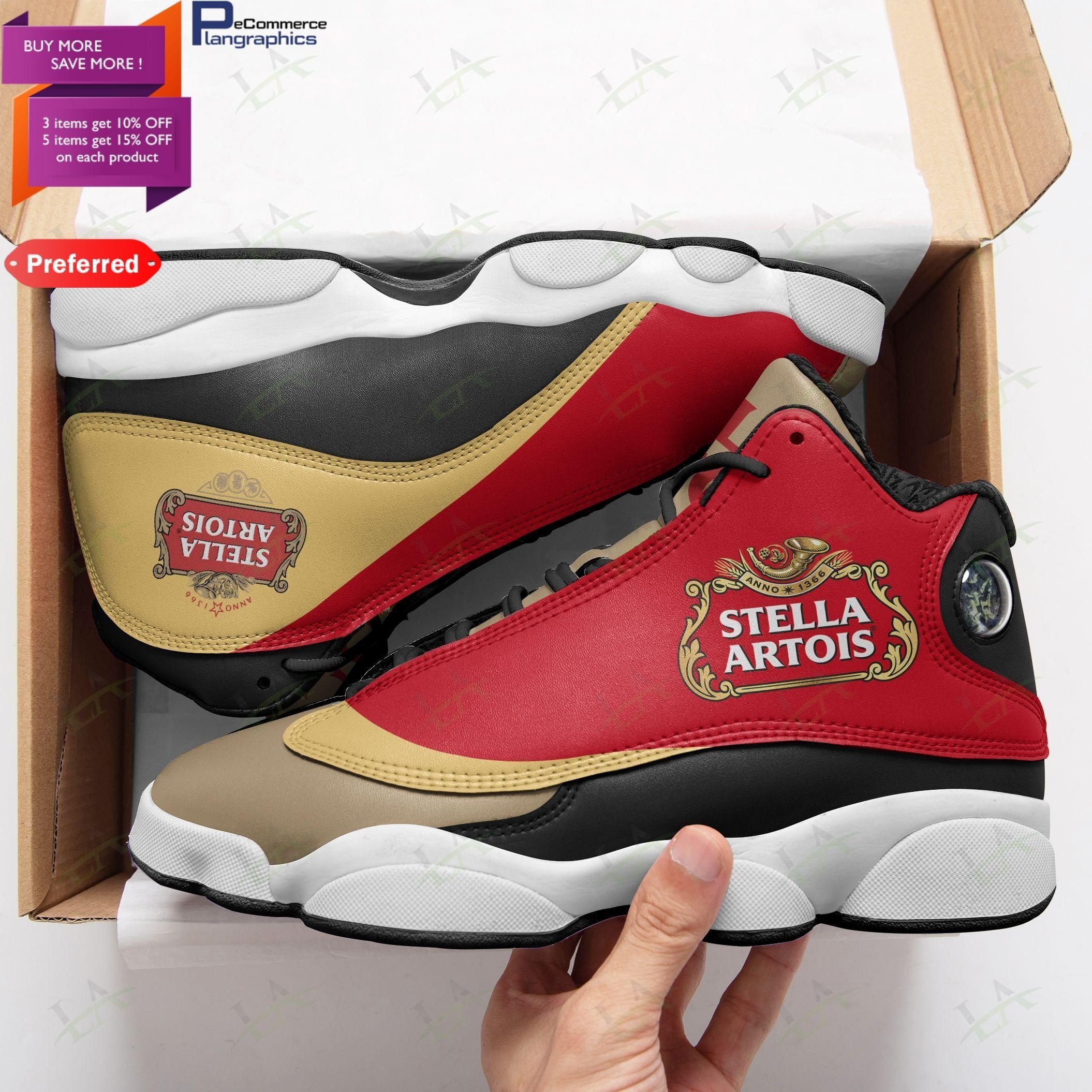 buy stella artois air jd13 shoes sneakers aj13 sneaker air jd13 sneakers personalized shoes design4ocrk