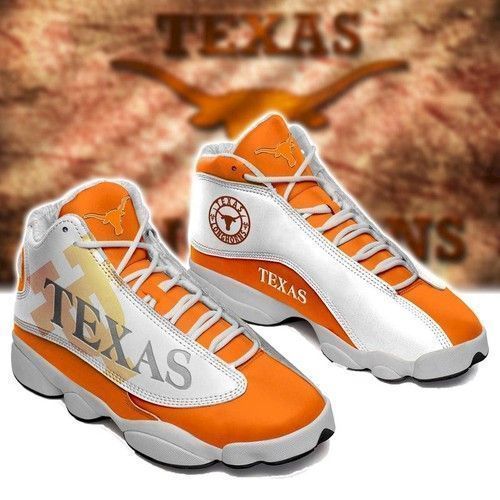 buy texas longhorns custom tennis aj13 for fan shoes sport sneakers2plvd