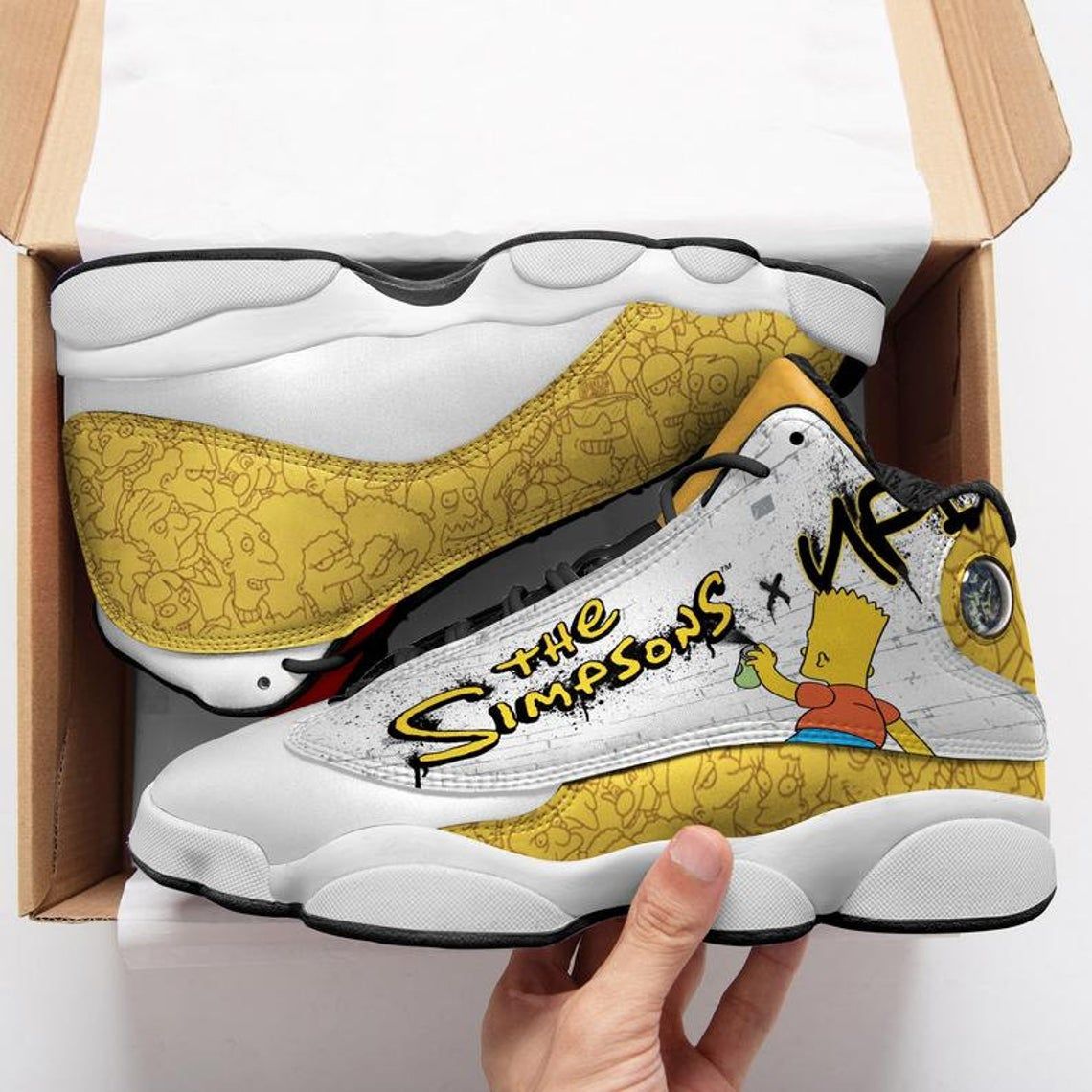 buy the simpsons cartoon air jd13 film sneakers sport shoes running shoes top giftsiqke9