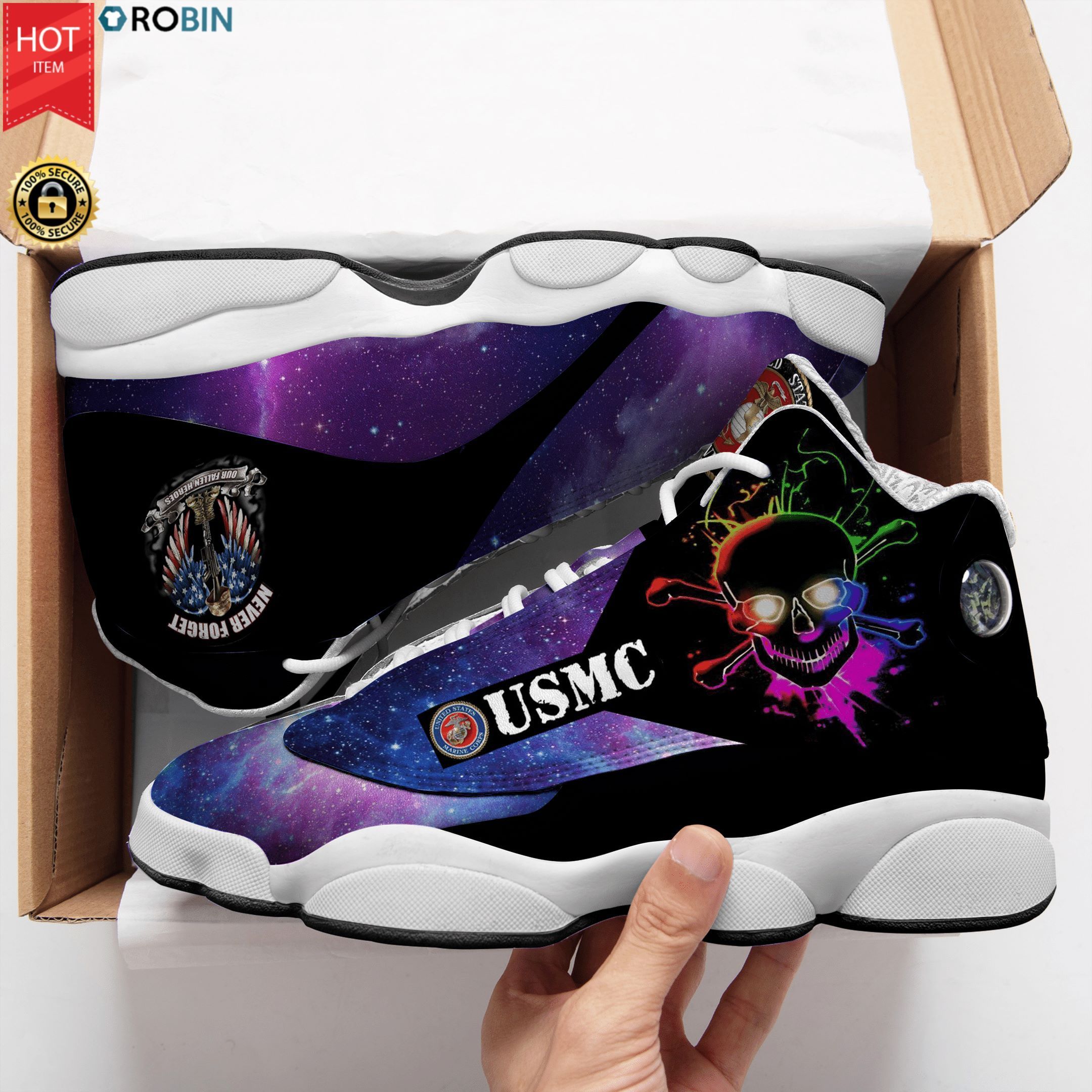 buy us marine corps veteran skull aj13 sneakers air jd13 shoeswy6rs