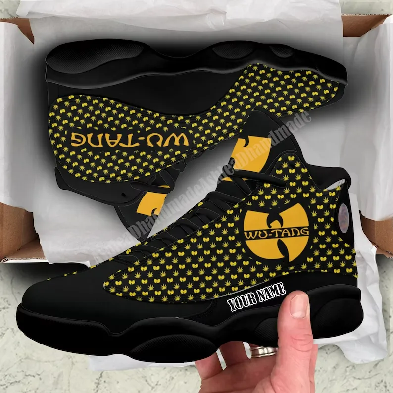 buy wutang clan aj13 custom shoes athletic run casual hypebeast shoes wutang hip hop group shoes customized name shoesnqel5