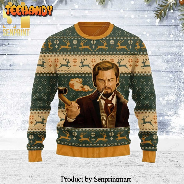 calvin candie django unchained knitted ugly xmas sweater y80md