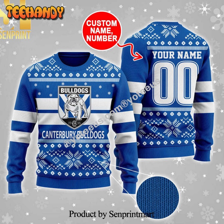 canterbury bulldogs ugly xmas sweater 7fvsb