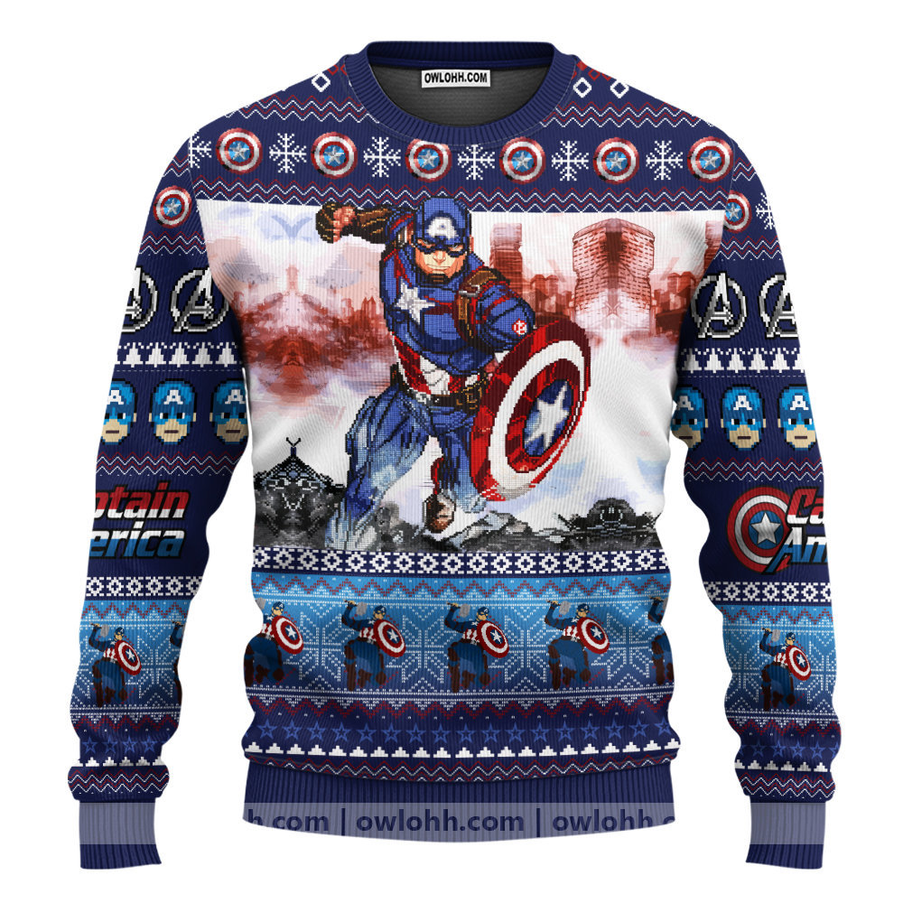 captain america civil war sweater ugly christmas sweaters owl ohh 9brce