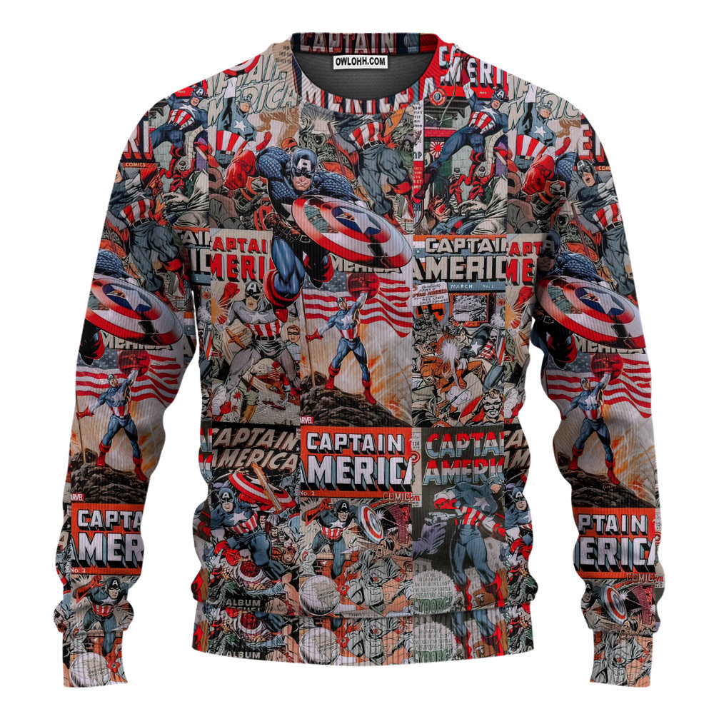 captain america sweater ugly christmas sweaters owl ohh gok4y