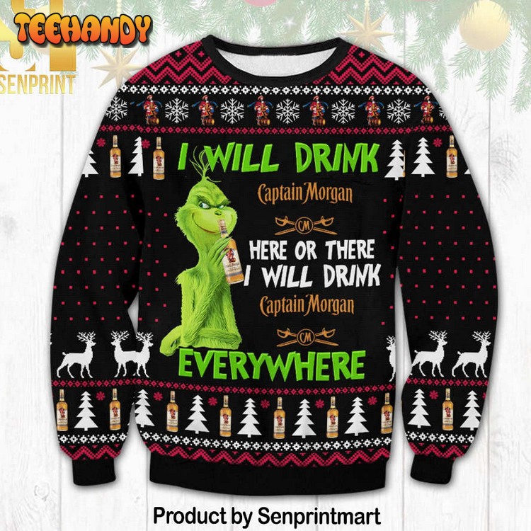 captain morgan grinch for christmas gifts knitting pattern ugly xmas sweater 3f8kj