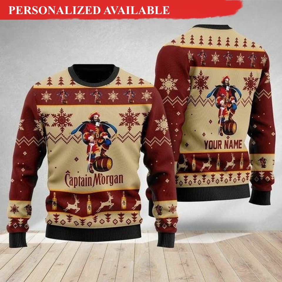 captain morgan christmas ugly sweater 1309