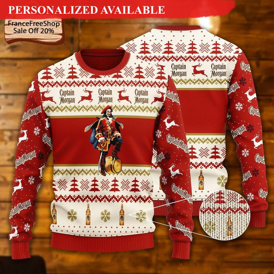 captain morgan ugly sweater christmas gifts 5339