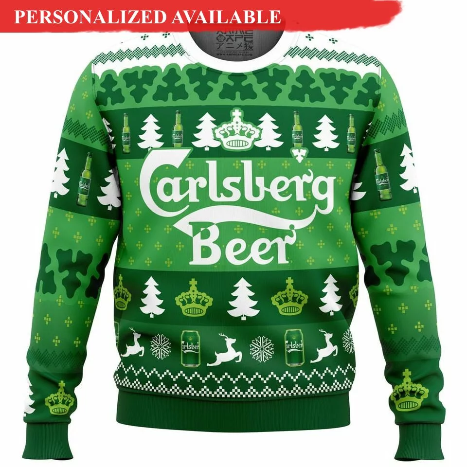 carlsberg beers ugly christmas sweater christmas sweater 2556