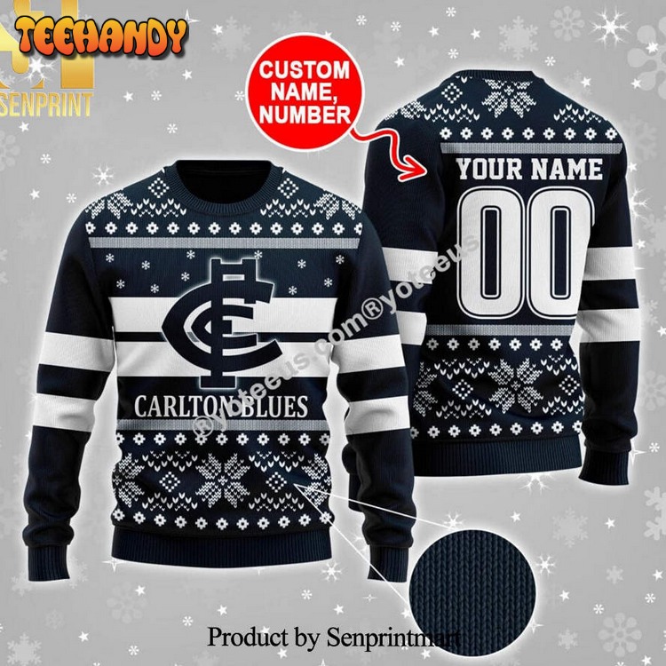 carlton blues ugly christmas wool knitted ugly xmas sweater spuq0