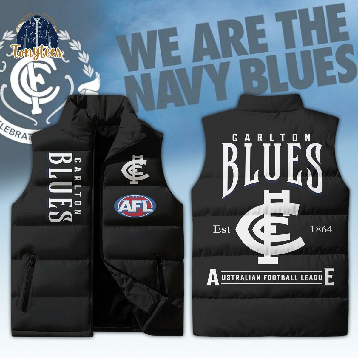 carlton football club blues afl sleeveless jacket 1 bf3bw