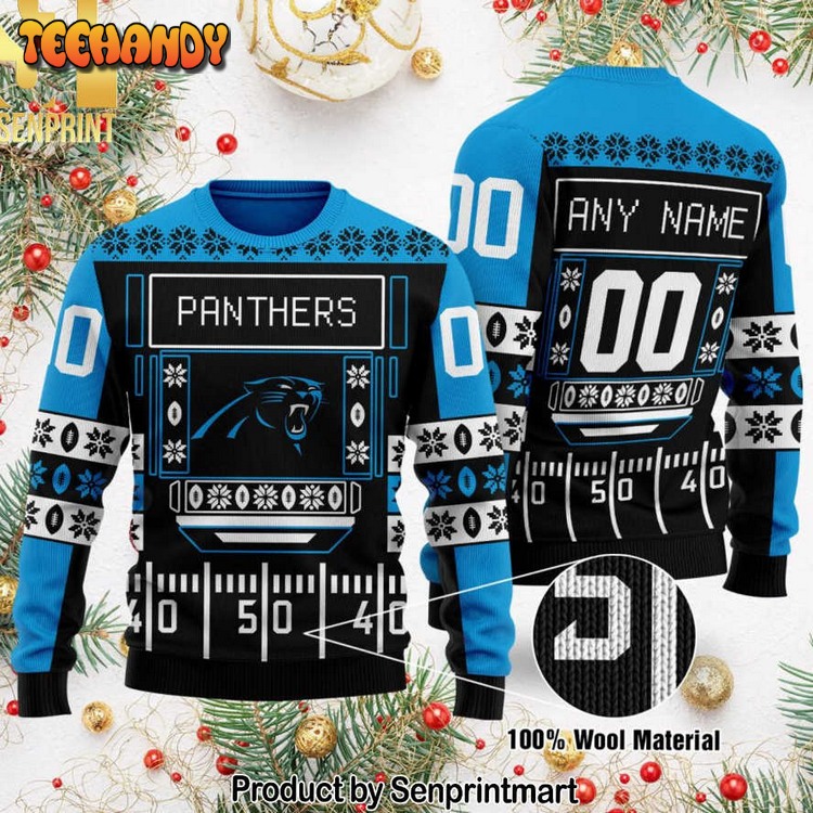 carolina panthers nfl 3d printed ugly xmas sweater 4prbx