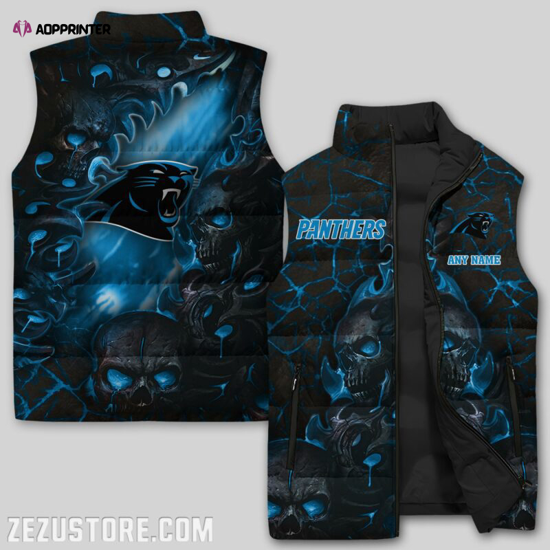 carolina panthers nfl sleeveless puffer jacket custom for fans gifts 8