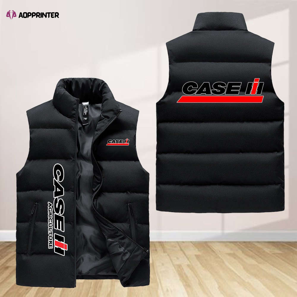 case ih sleeveless puffer jacket custom for fans gifts