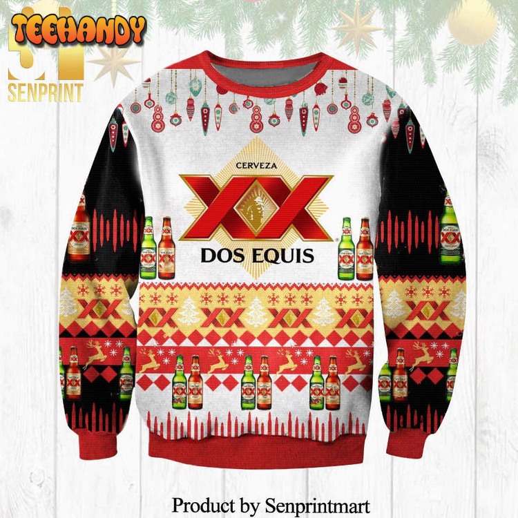 cerveza dos equis beer knitted ugly xmas sweater 72487